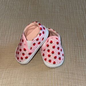 Pink Strawberry Kids Shoes
